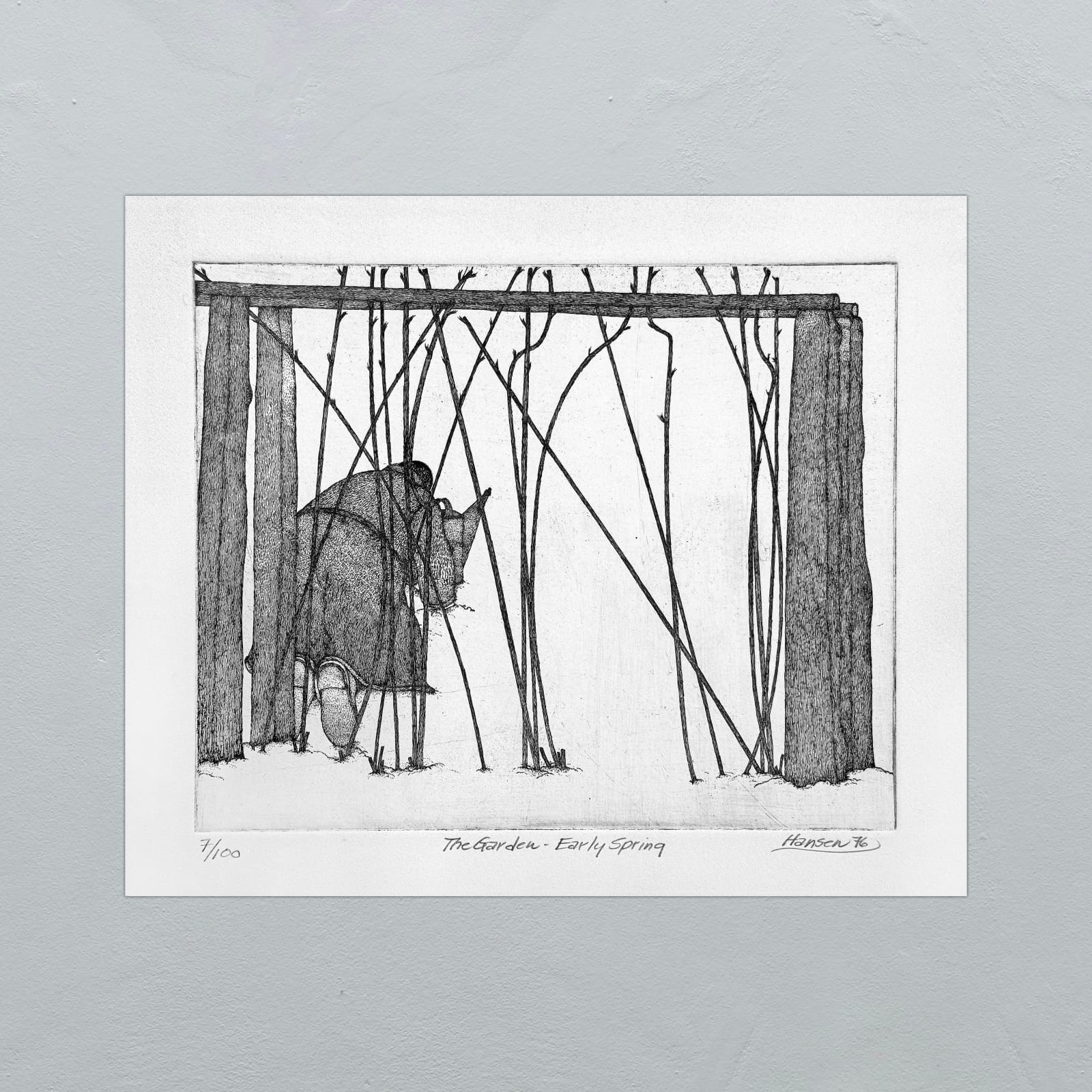 Art Hansen, THE GARDEN EARLY SPRING 76_7/100