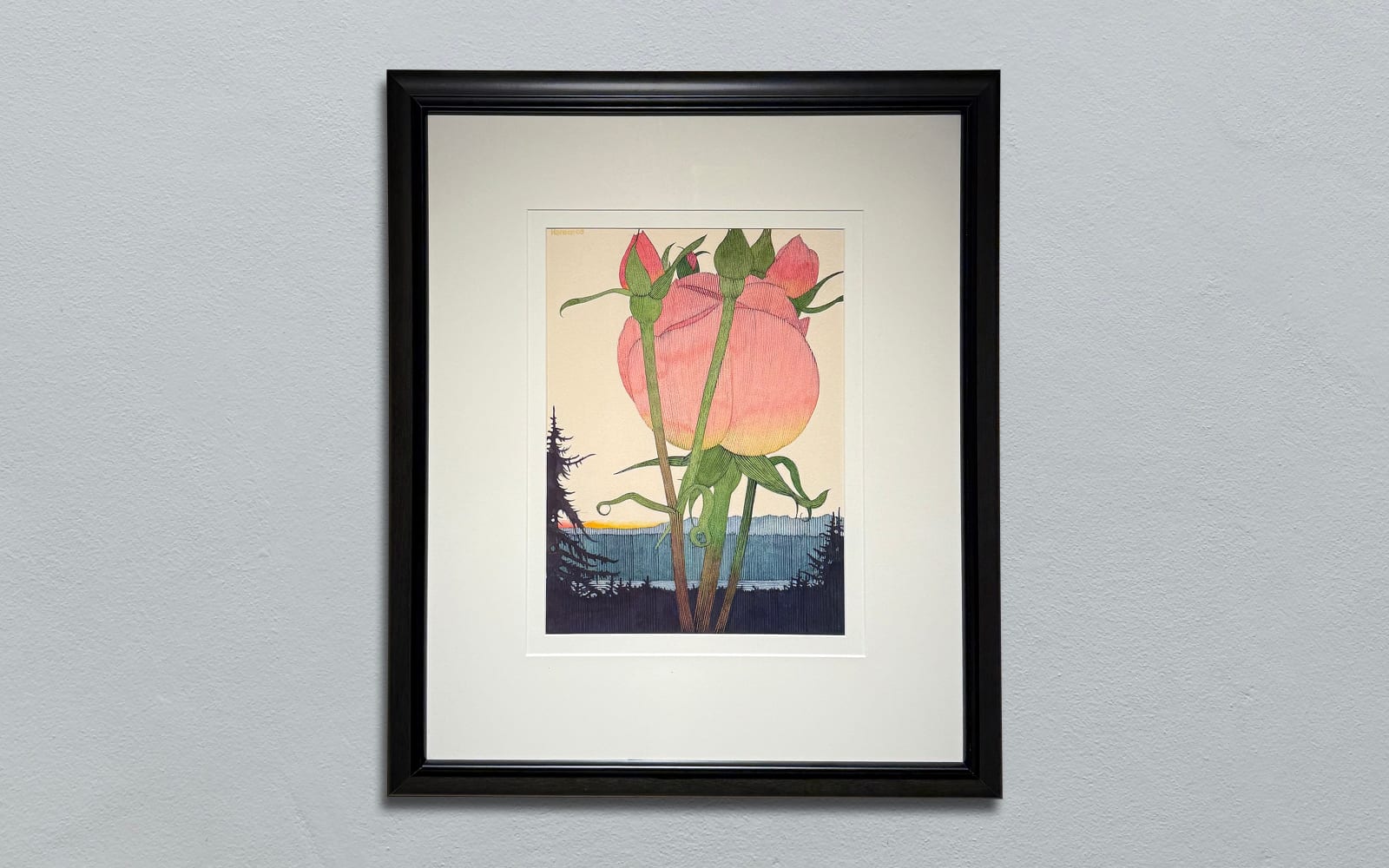 Art Hansen, THREE POPPY SUNSET