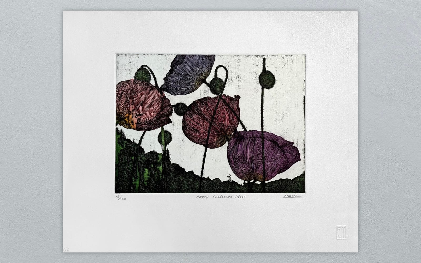Art Hansen, Poppy Landscape - 1987 - 13 /100