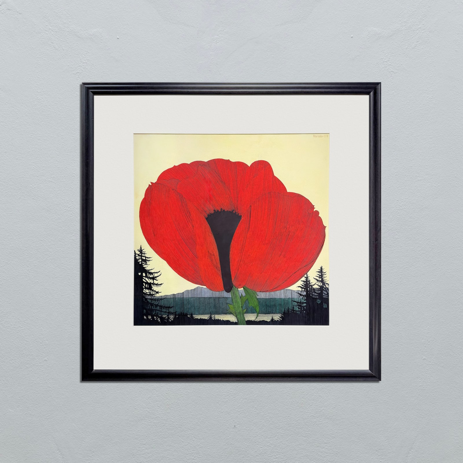 Art Hansen, POPPY SUNSET IN MAY