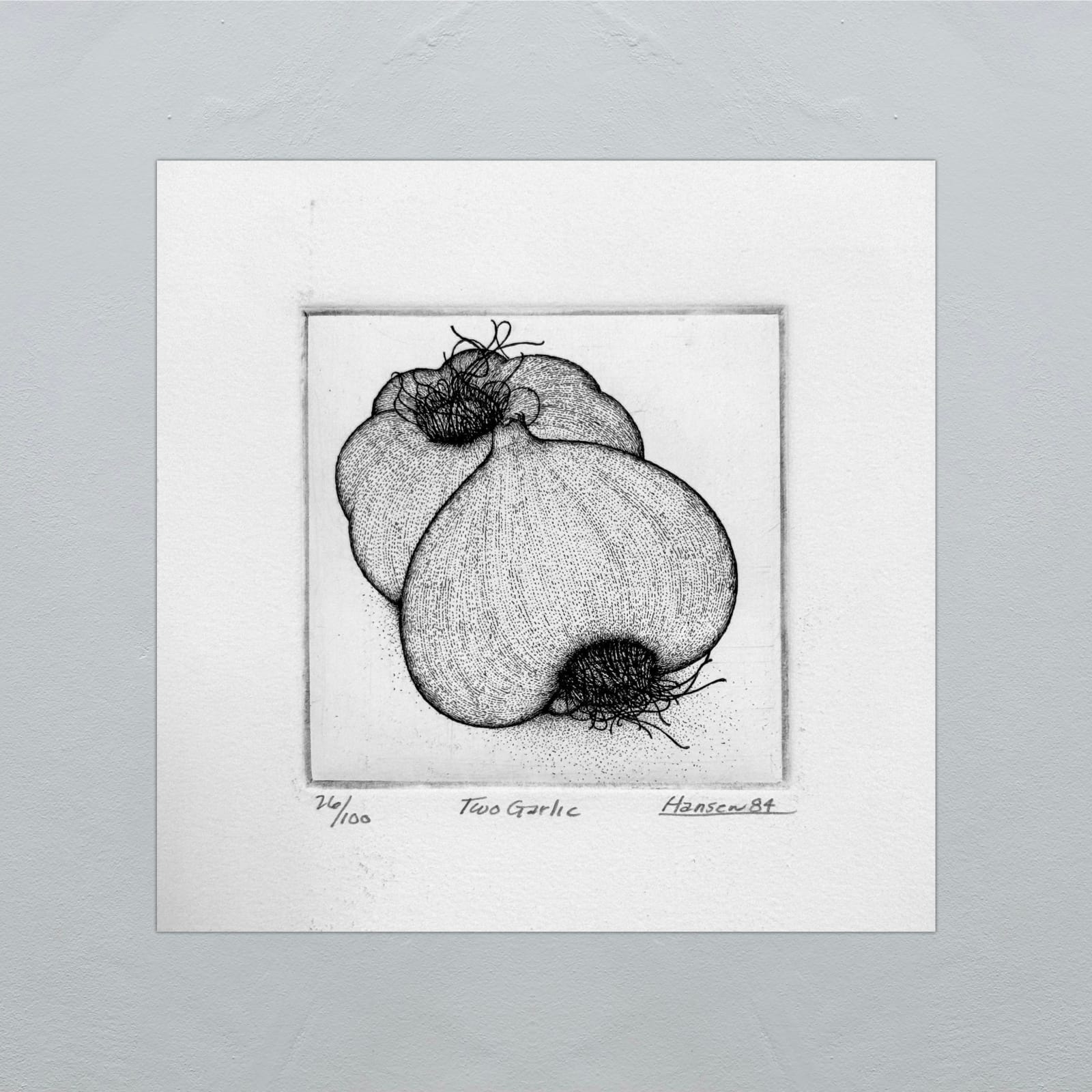 Art Hansen, Two Garlic - 84- 26/100