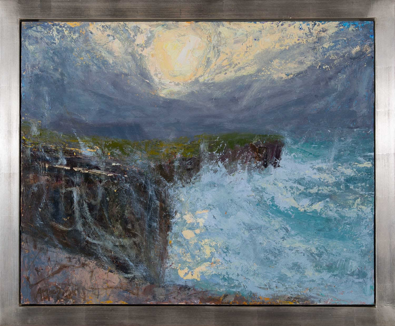 Allan MacDonald, all whipped up, Yesnaby, 2022