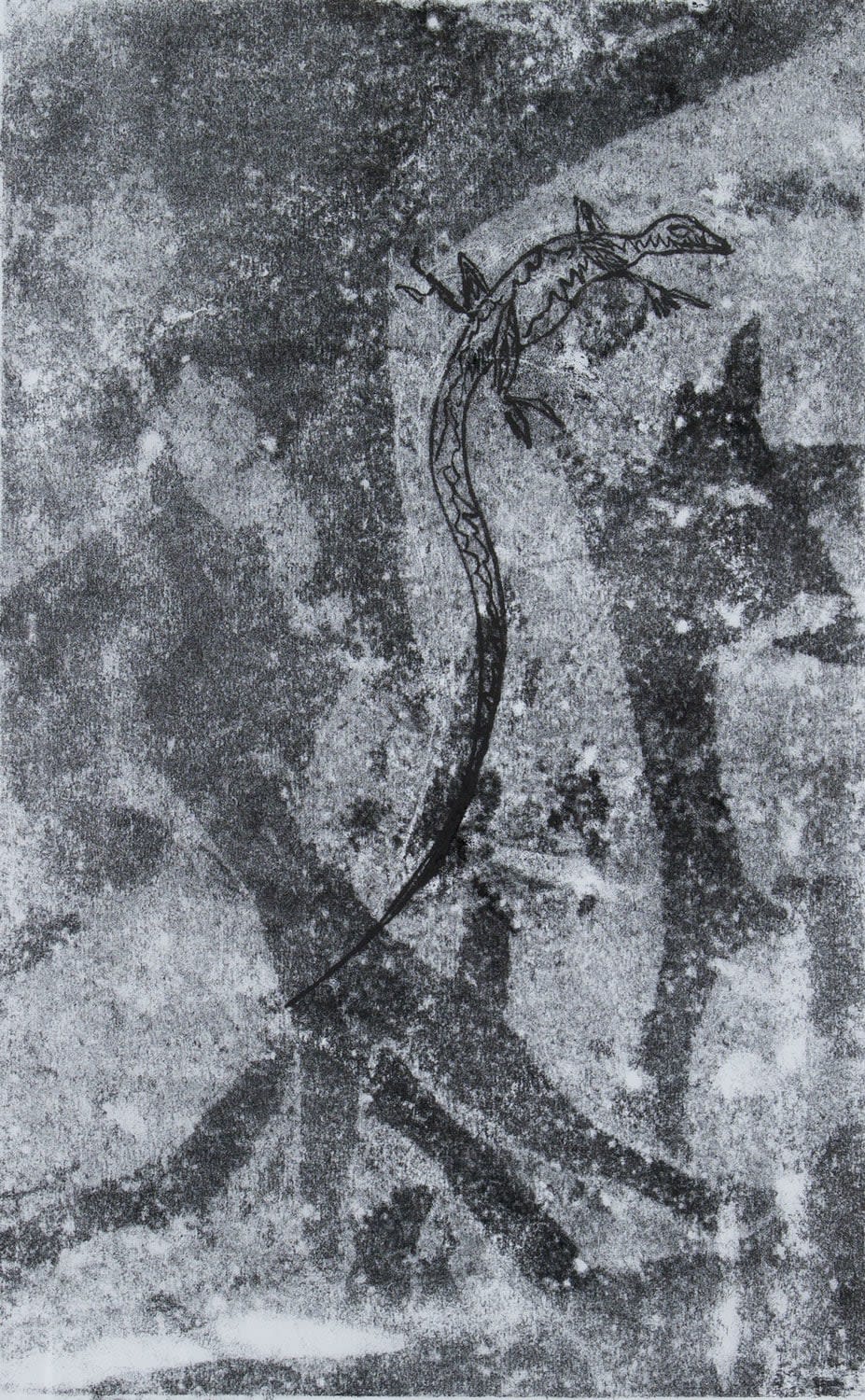 Helen Denerley, Lizard on rock ii, 2023