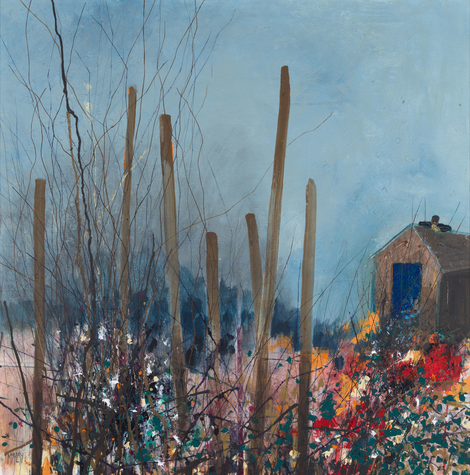 Robert McAulay, Big Blue Door (Shed Series), 2025