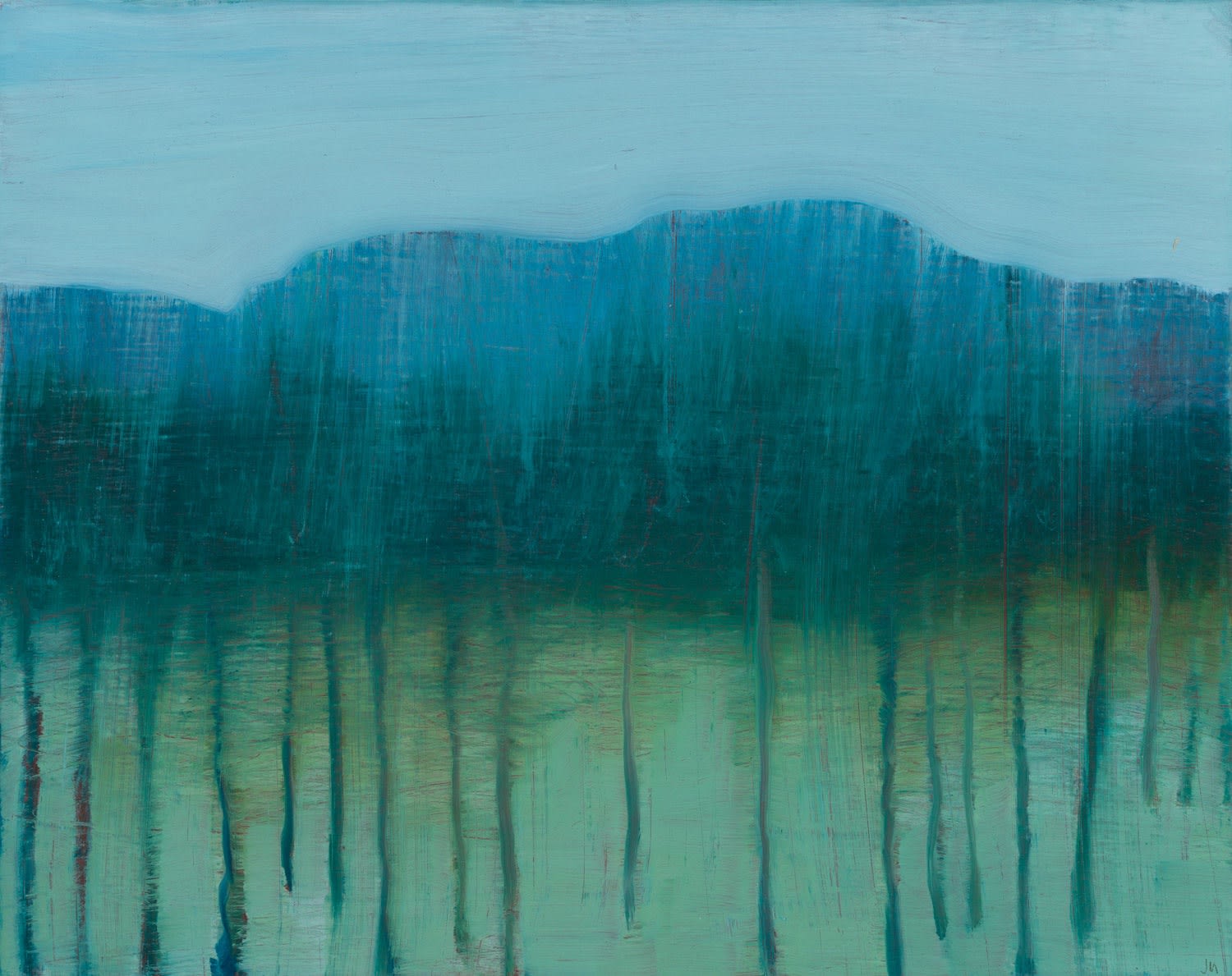 Jane MacNeill, Pine and bog cotton meadow, 2025