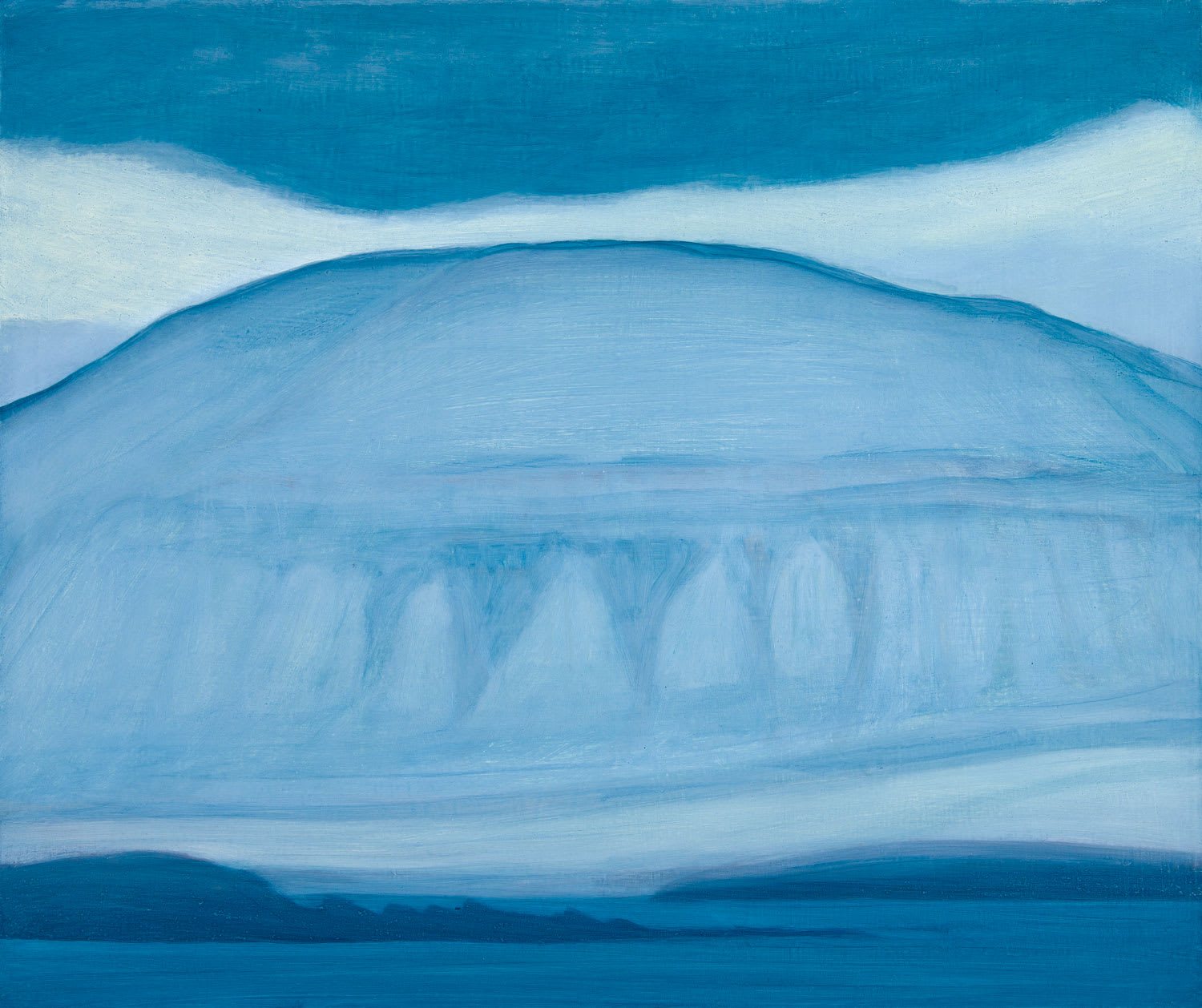 Jane MacNeill, Snow on Ward HIll study, 2022