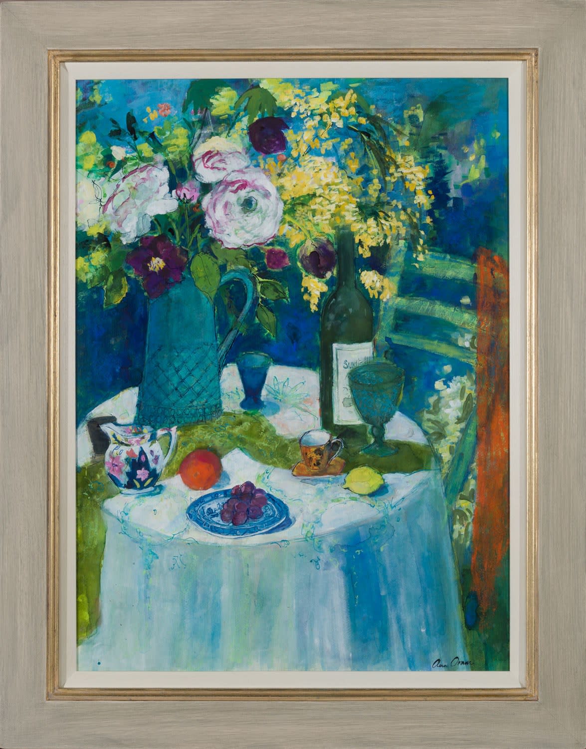 Ann Oram, Garden Still Life with Orange Stole, 2025
