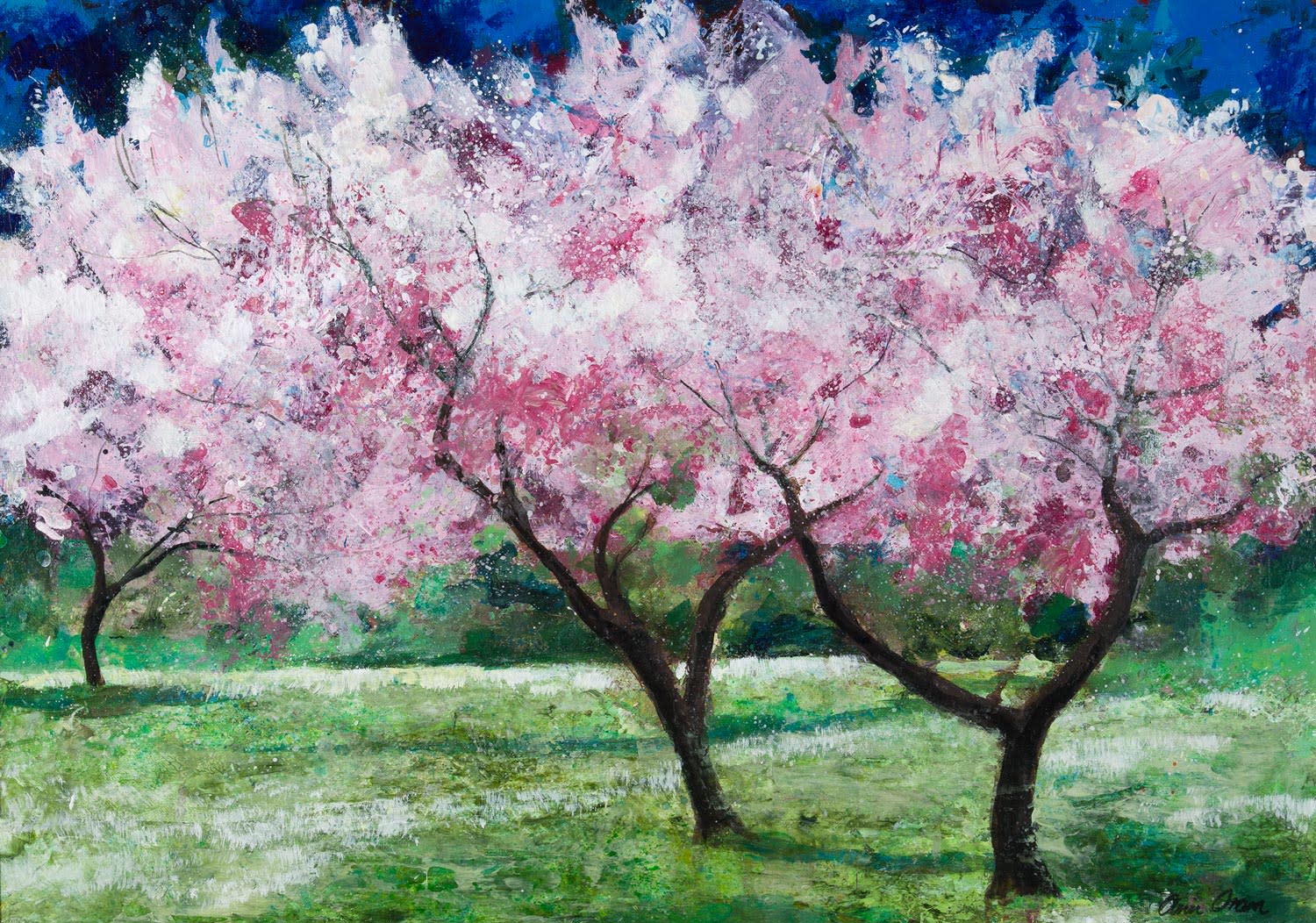 Ann Oram, Blossom Trees in the Meadow, 2021