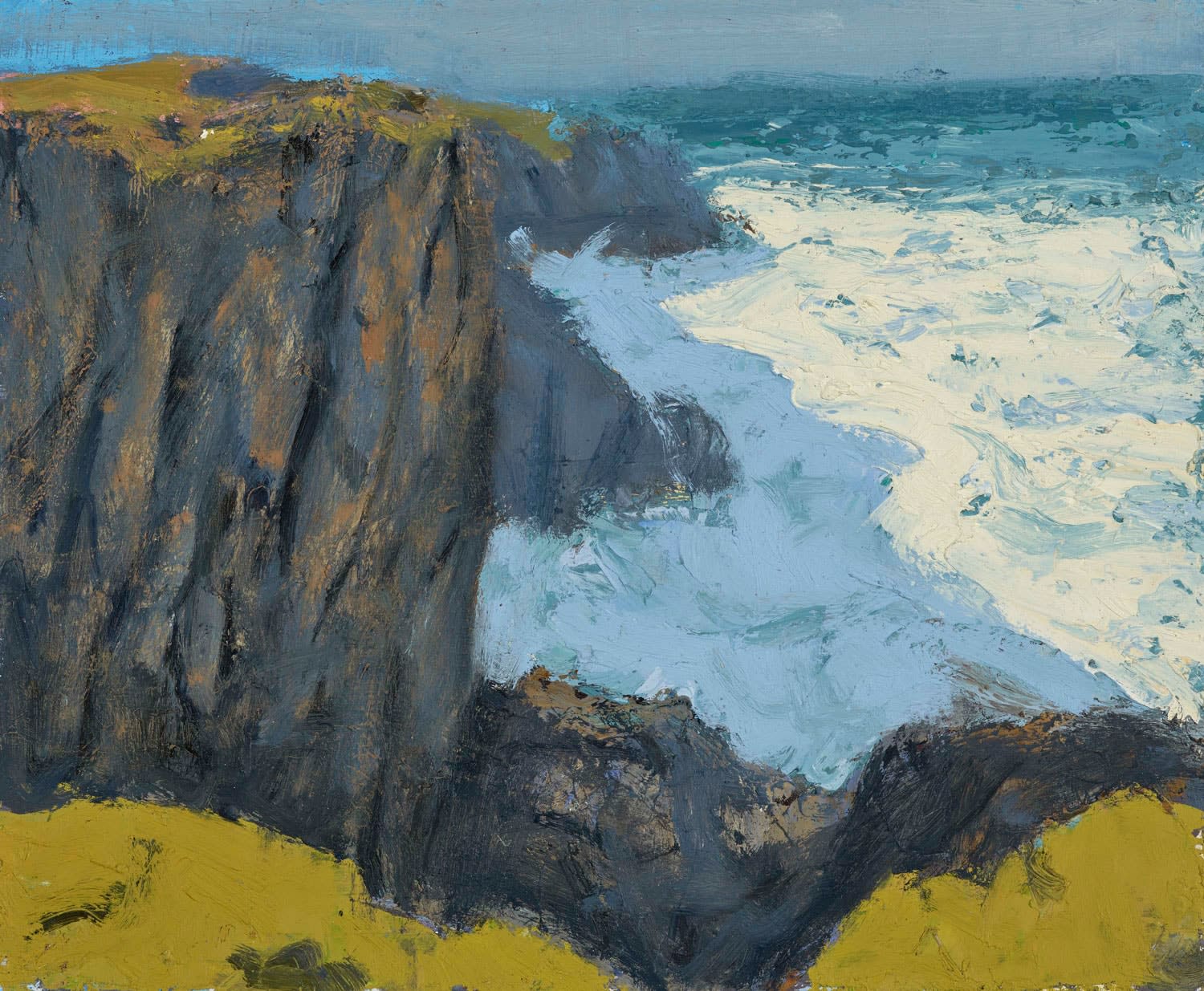 Allan MacDonald, Cliff shadow, Ness Point, 2025
