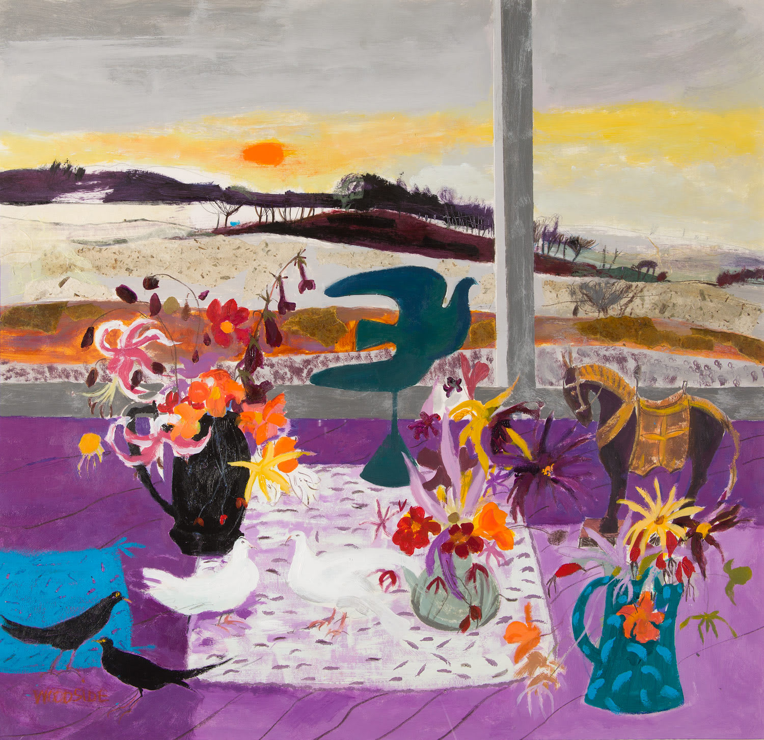 Christine Woodside artist | October window | Kilmorack Gallery