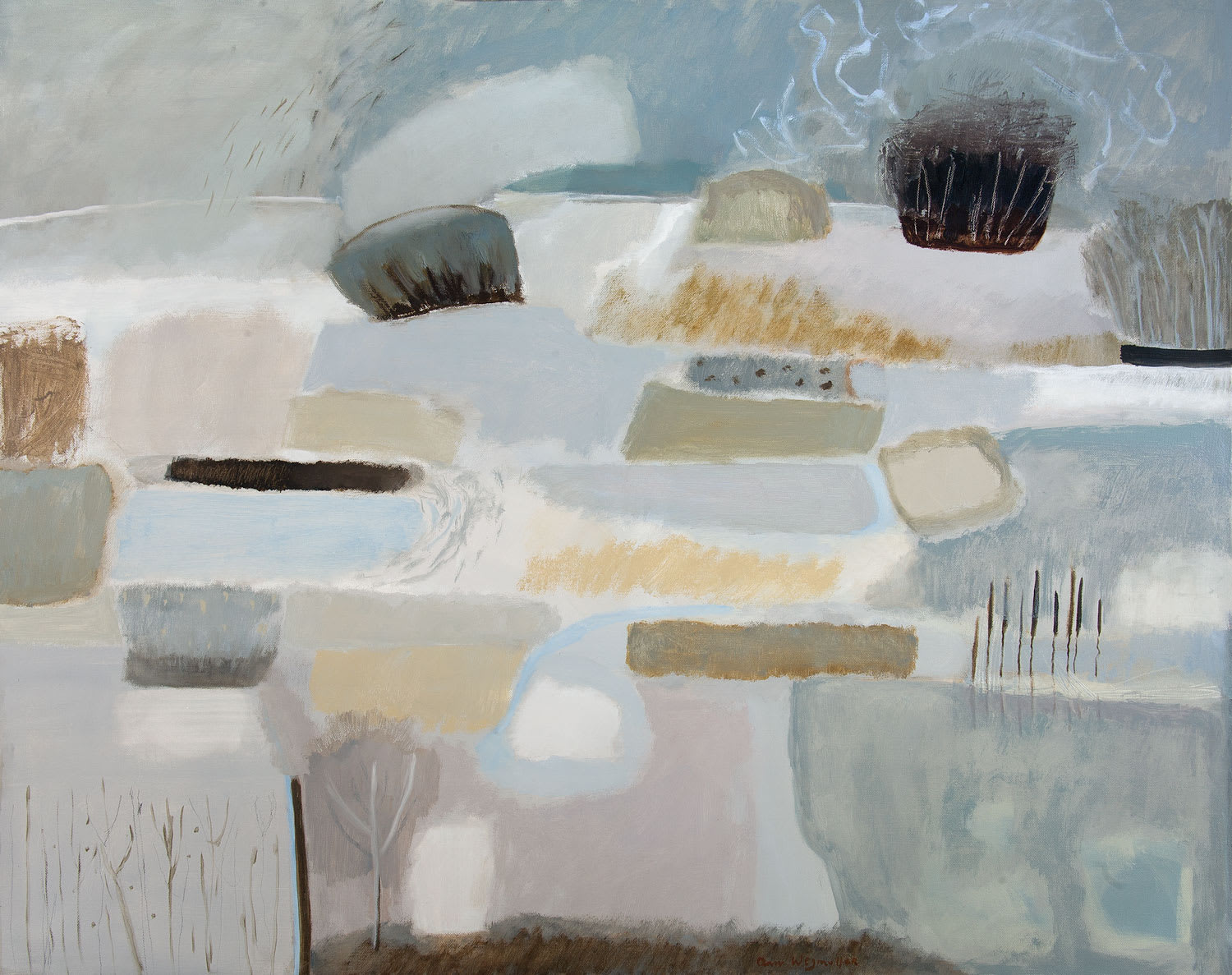 Ann Wegmuller RSW, Wind at the Top