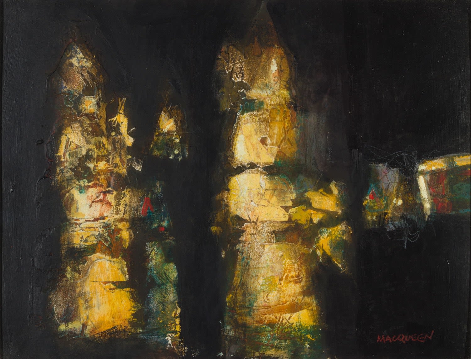 Charles MacQueen RSW RGI, Night Canal Venice