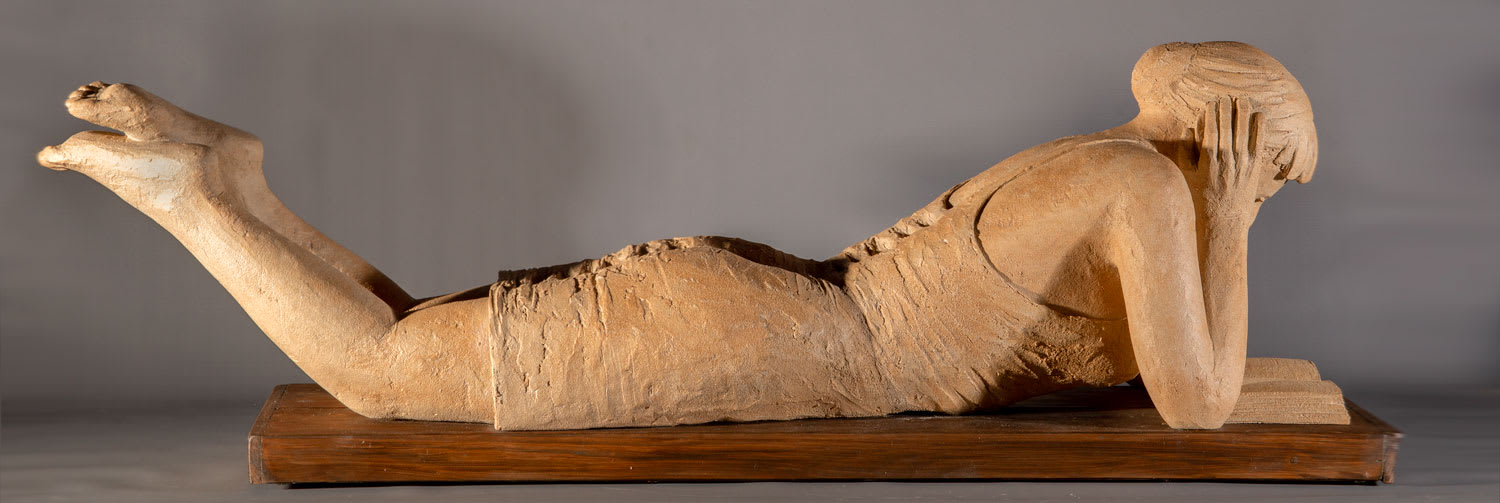 Illona Morrice, Girl Lying Reading, 2019