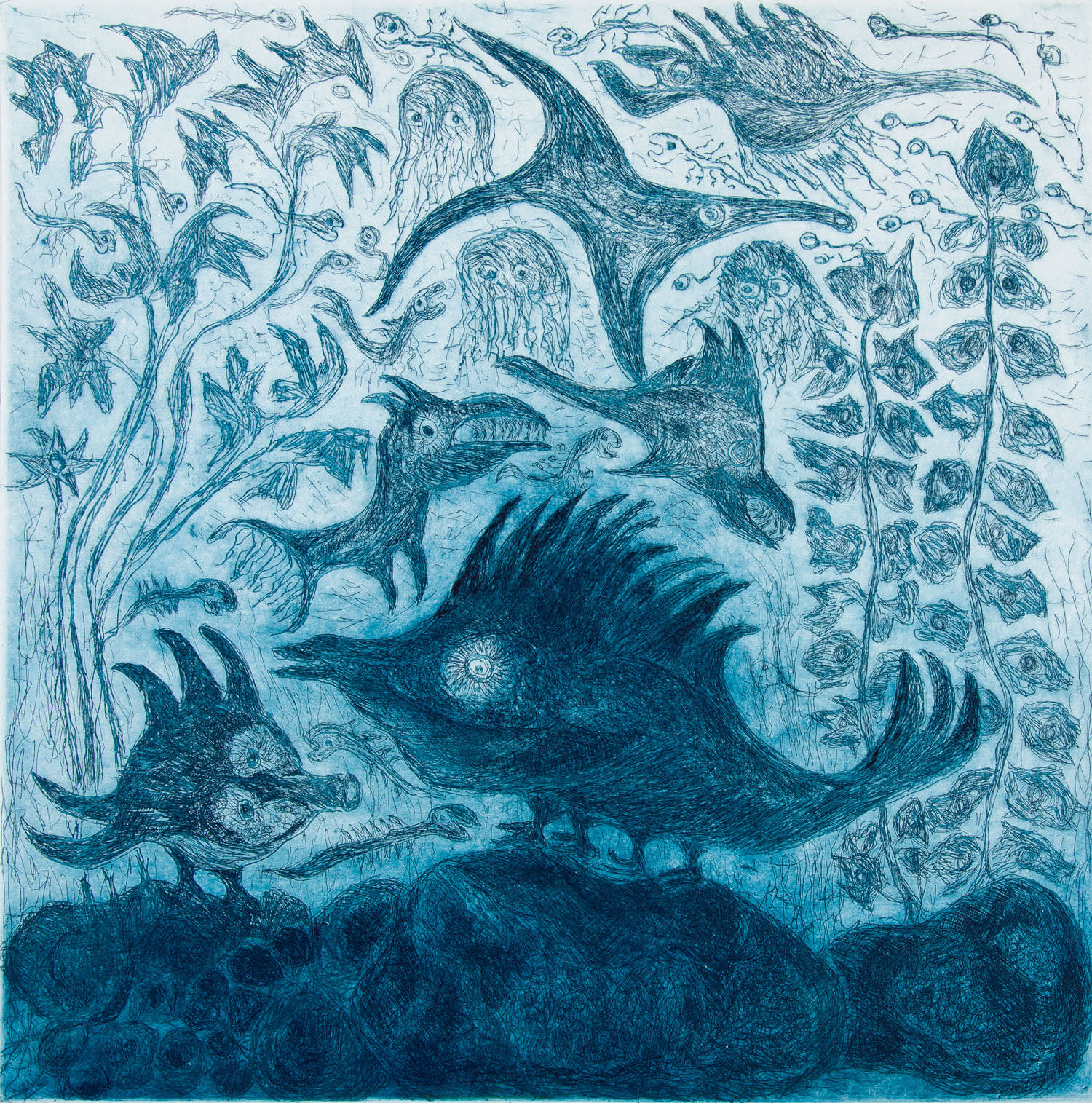 Lotte Glob, Loch Eriboll Dreams - blue, 2022