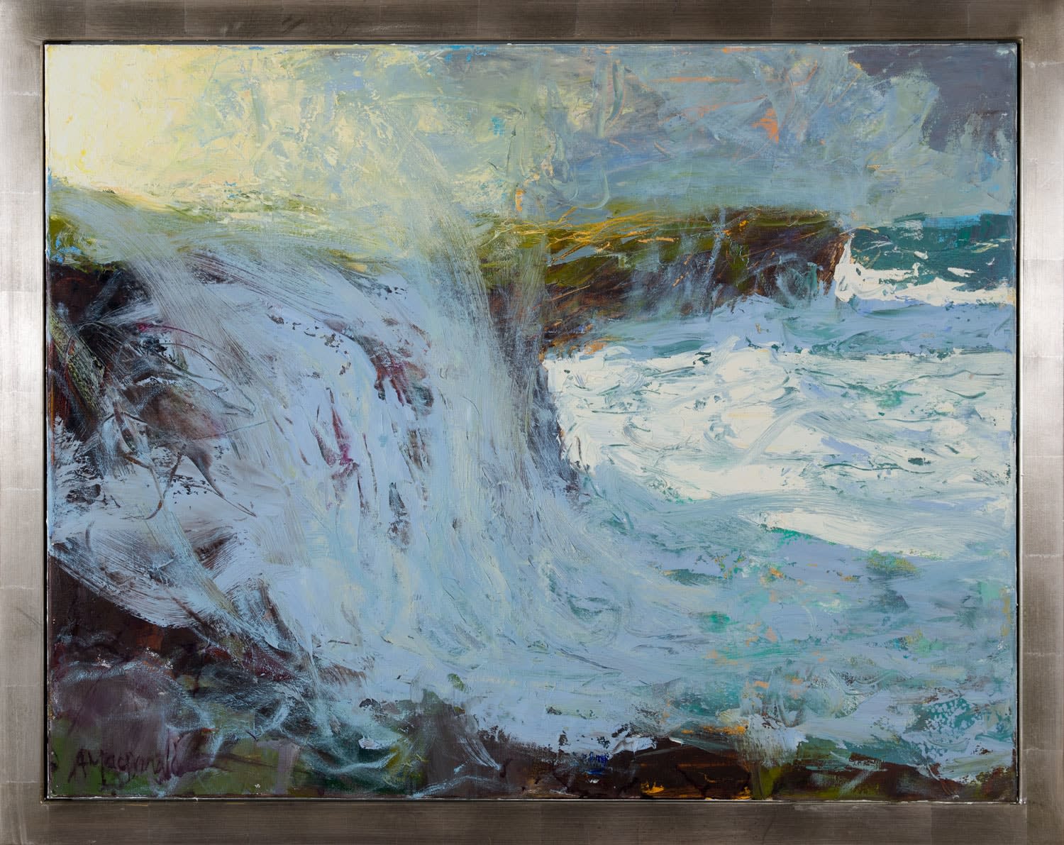 Allan MacDonald, grey to gold, Yesnaby, 2022