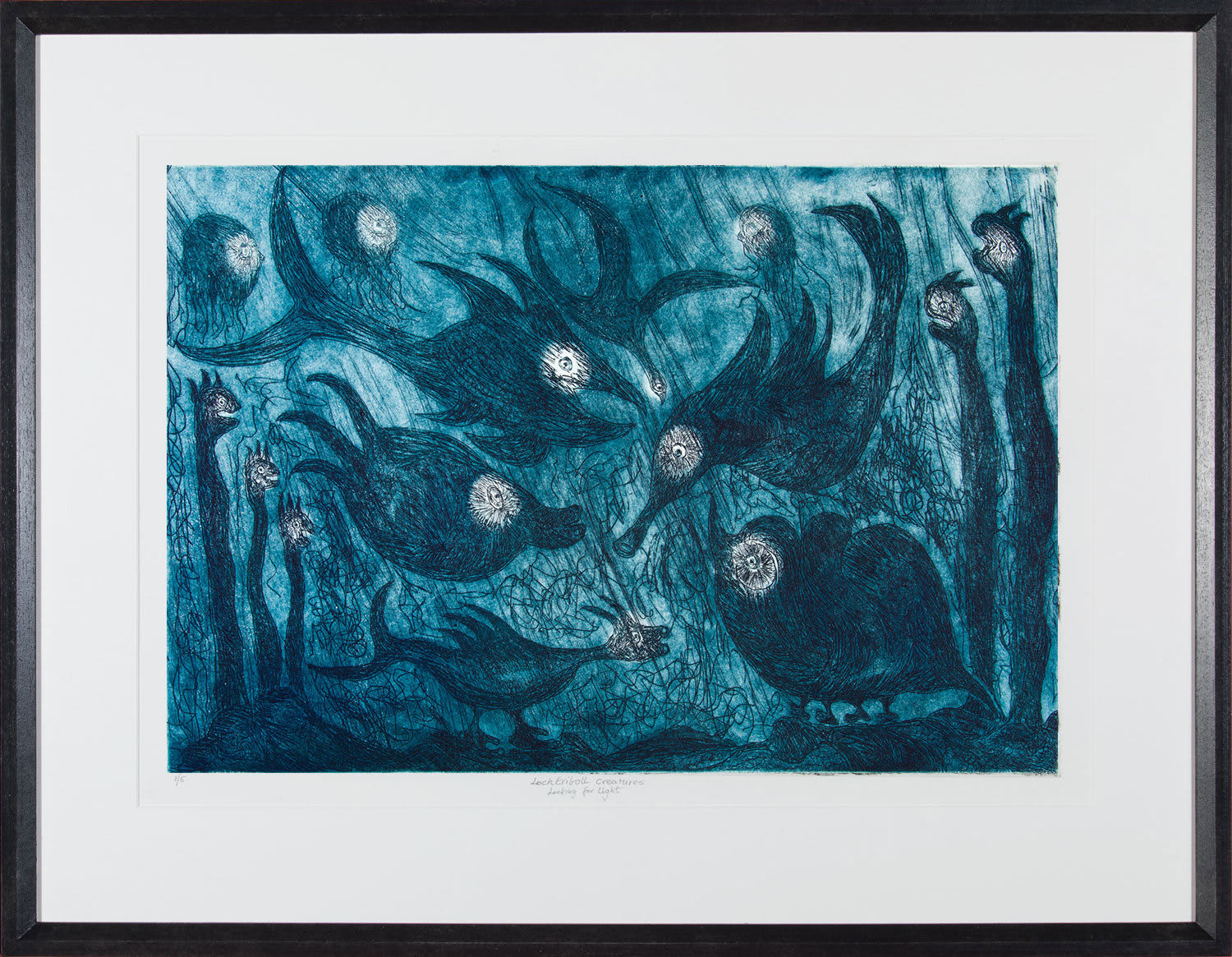 Lotte Glob, Heading for the Shore - blue, 2022