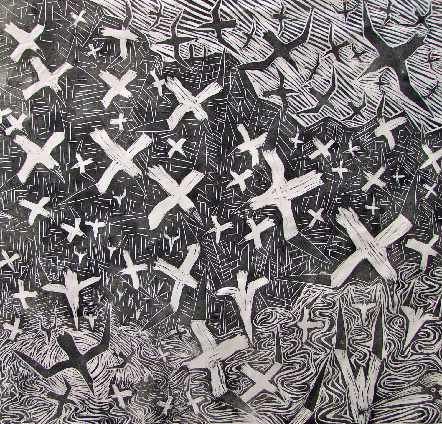 Paul Bloomer, Gannets at Noss, 2015