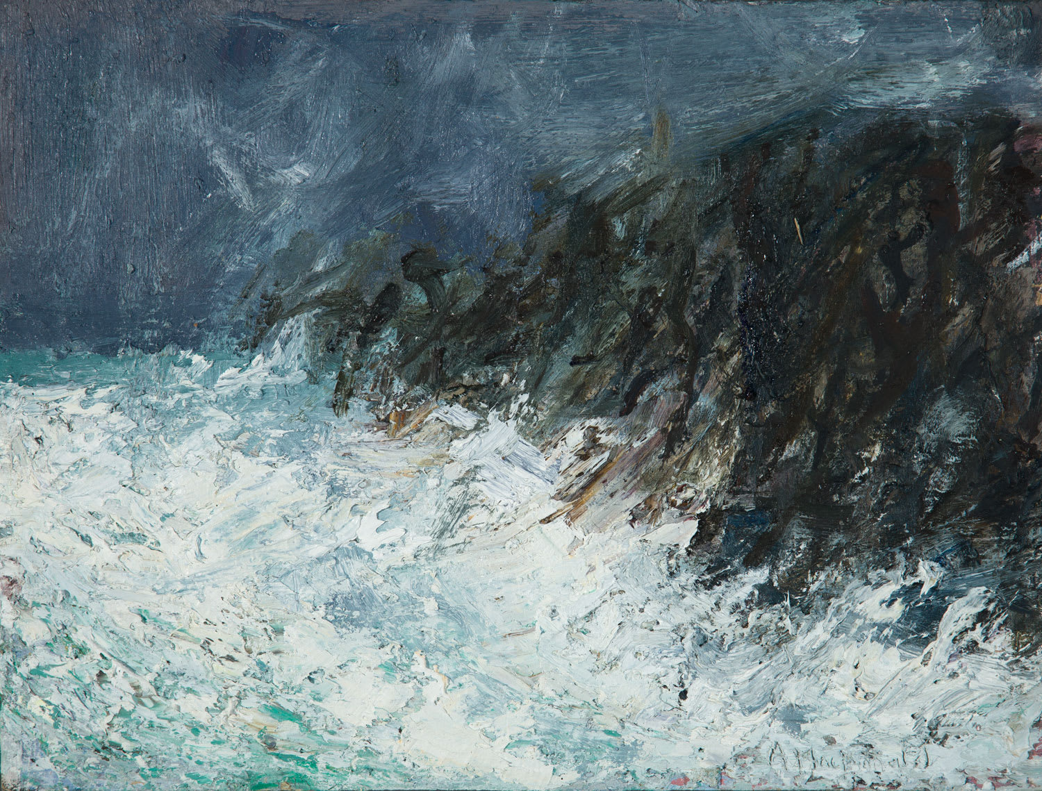 Allan MacDonald, blurred line, Eshaness, 2019