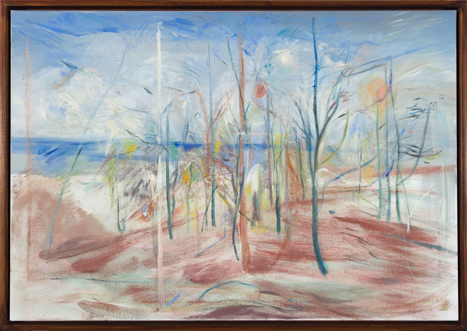 Calum McClure, Trees and Windows on a Beach, Dream , 2021