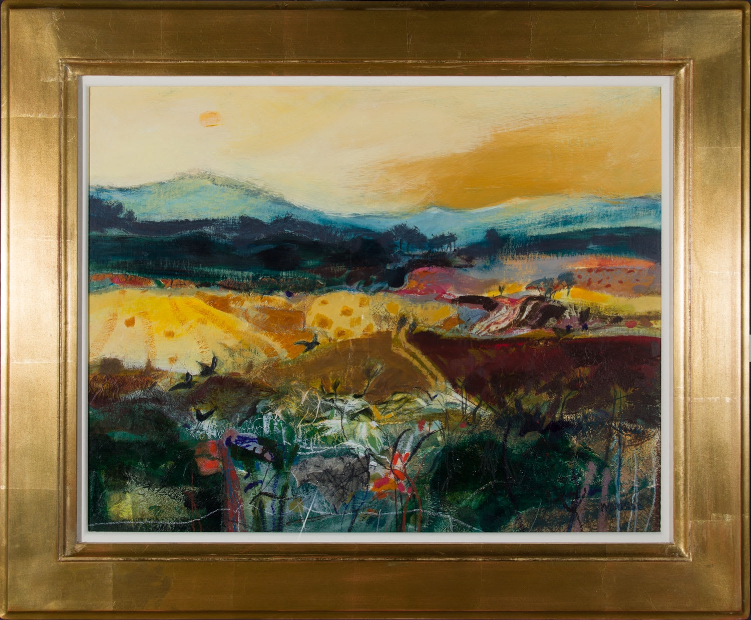 Christine Woodside RSW RGI, Harvest, Fife, 2022