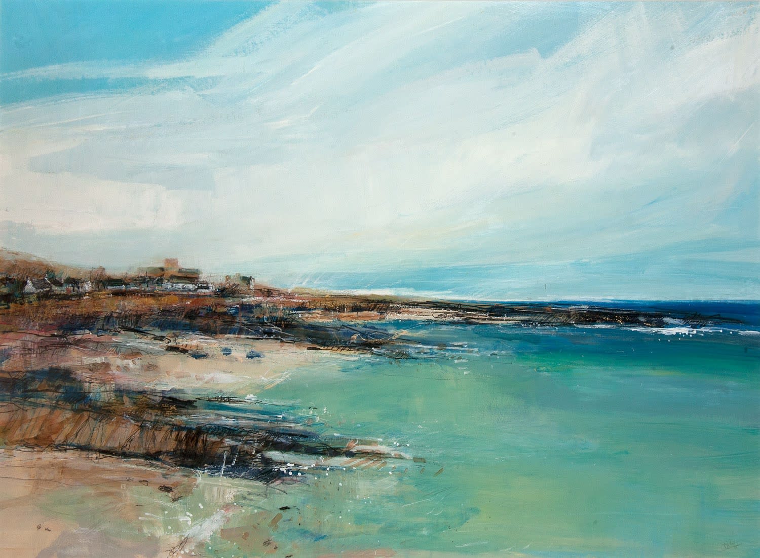 Sarah Carrington, Low Tide, The Village, Iona