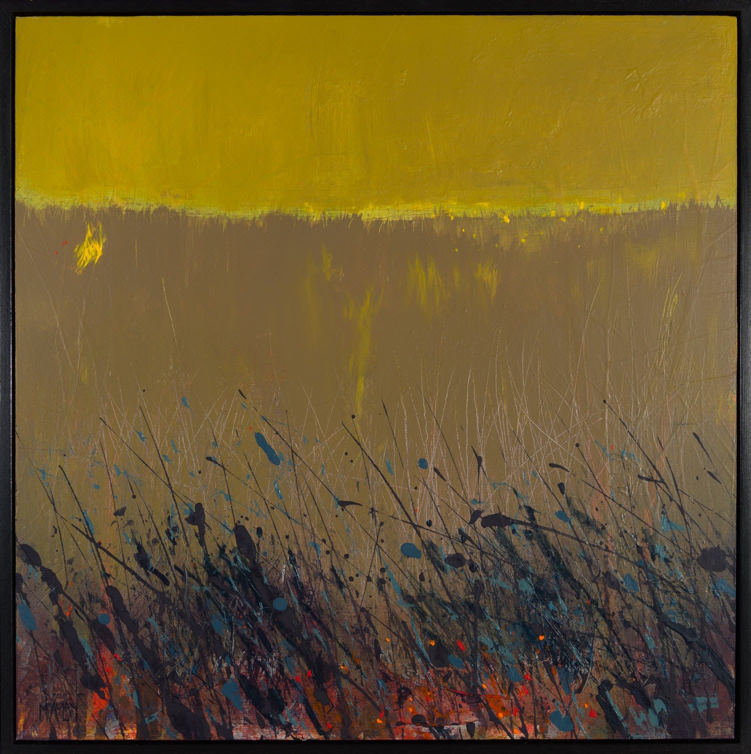 Robert McAulay, Edge of the Field (yellow), 2024