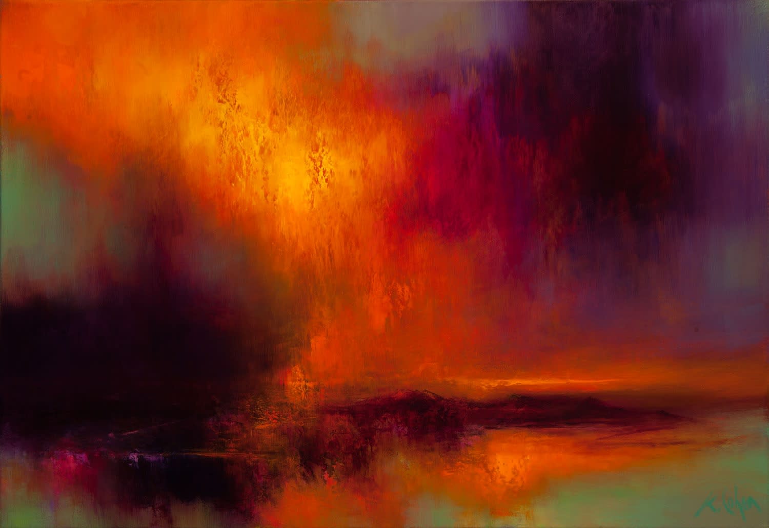 Kirstie Cohen, Orange Clouds, 2016