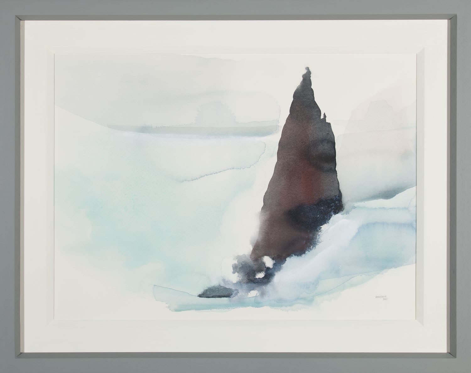 Peter Davis RSW, Stack (Lost Rock), 2021
