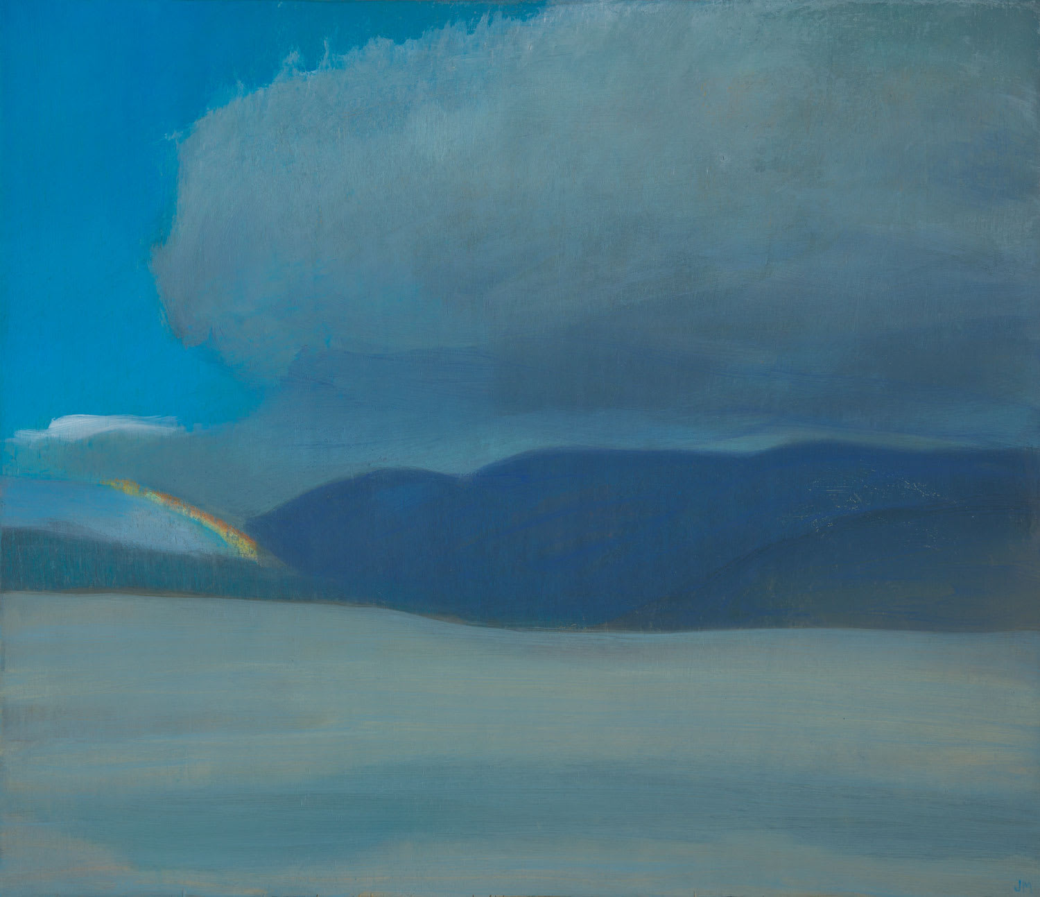 Jane MacNeill, Rainbow over Glen Feshie, 2020