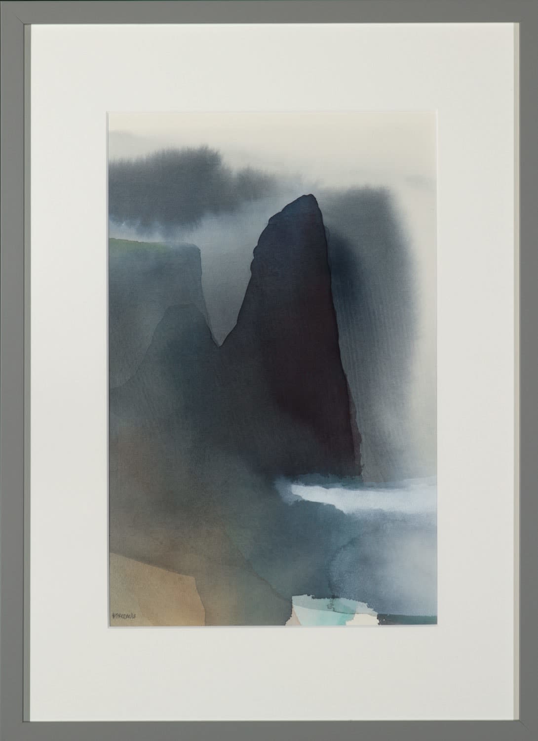 Peter Davis RSW, Stack, Rain, 2020