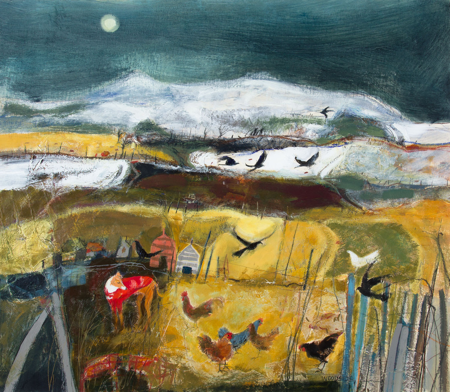 Christine Woodside | red coat