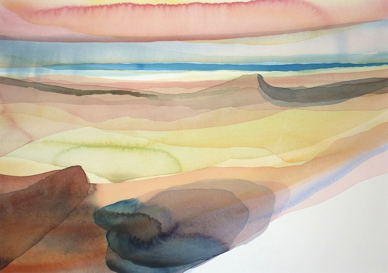 Peter Davis RSW, View from the Hill; Summer Night, 2014