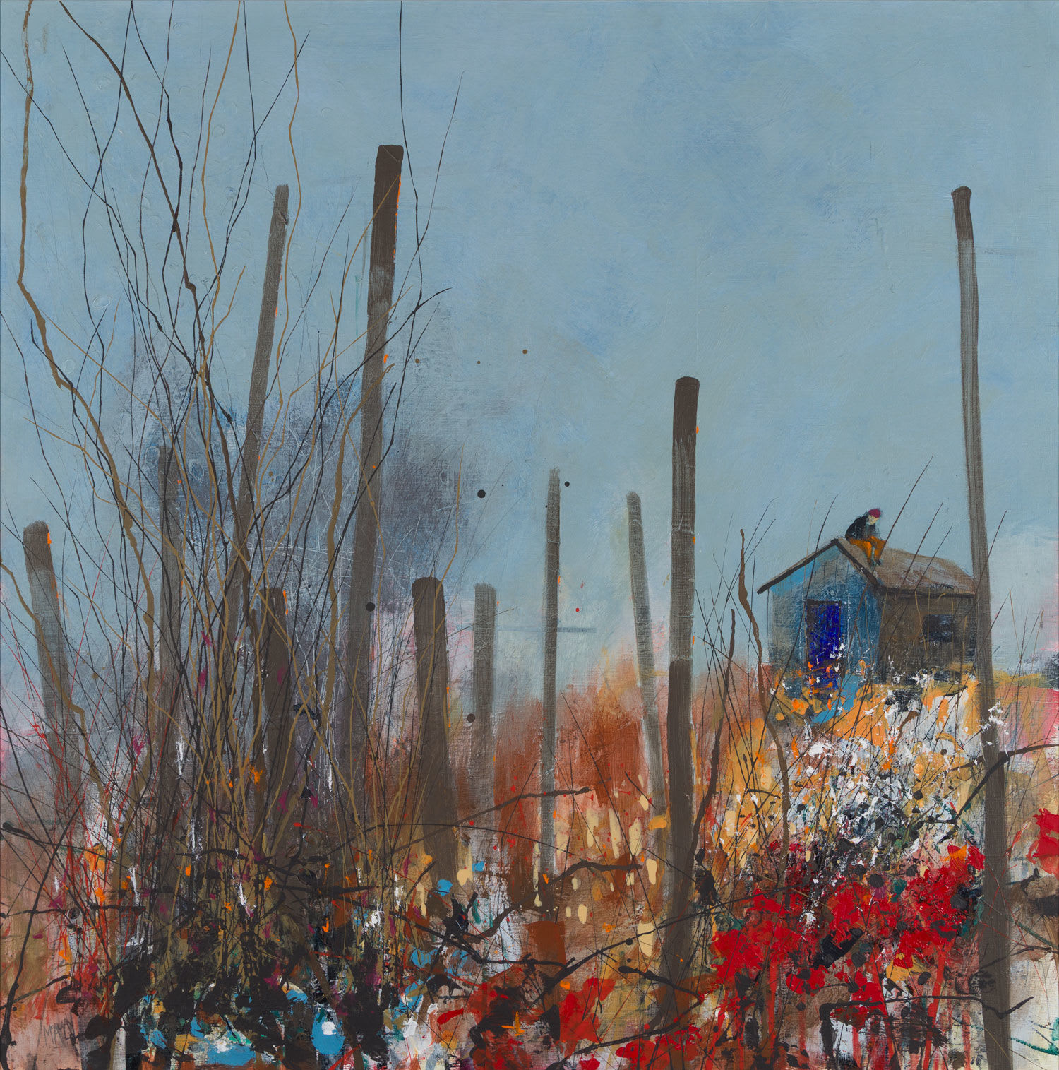 Robert McAulay, Second Blue Door (Shed Series), 2025