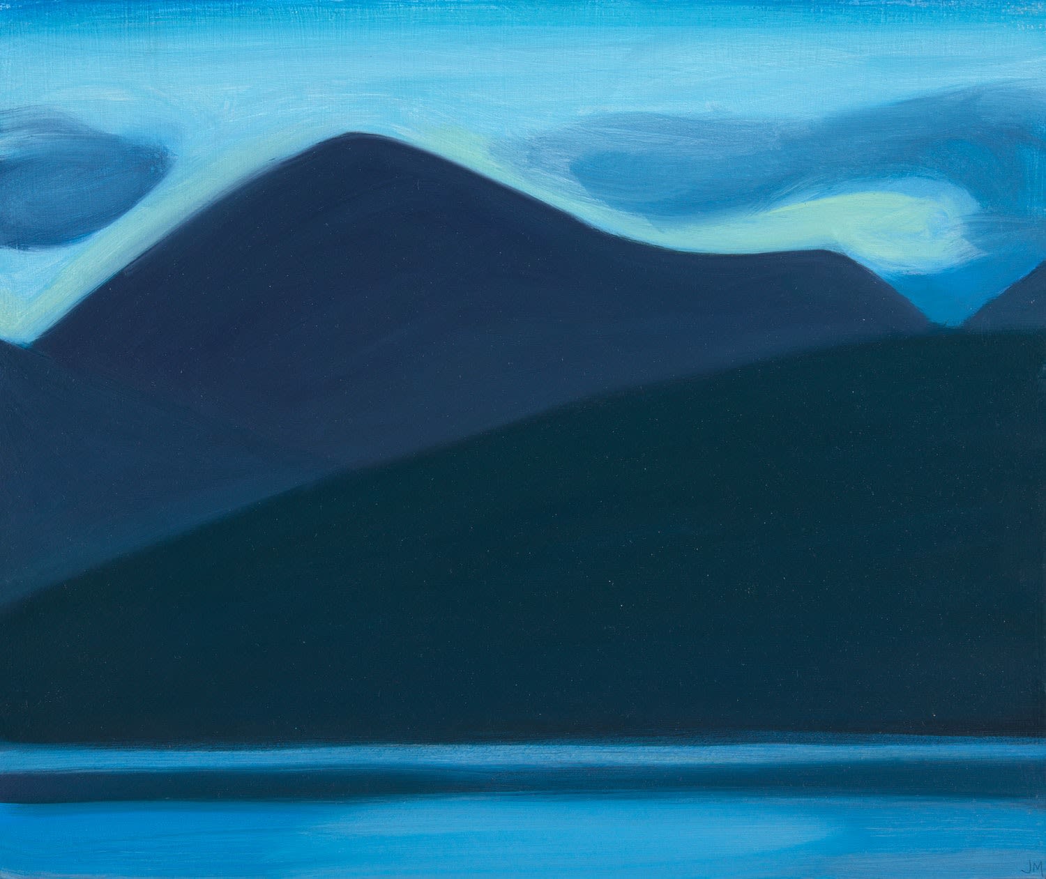 Jane MacNeill, Beinn Dearg Mor Dusk, study, 2022