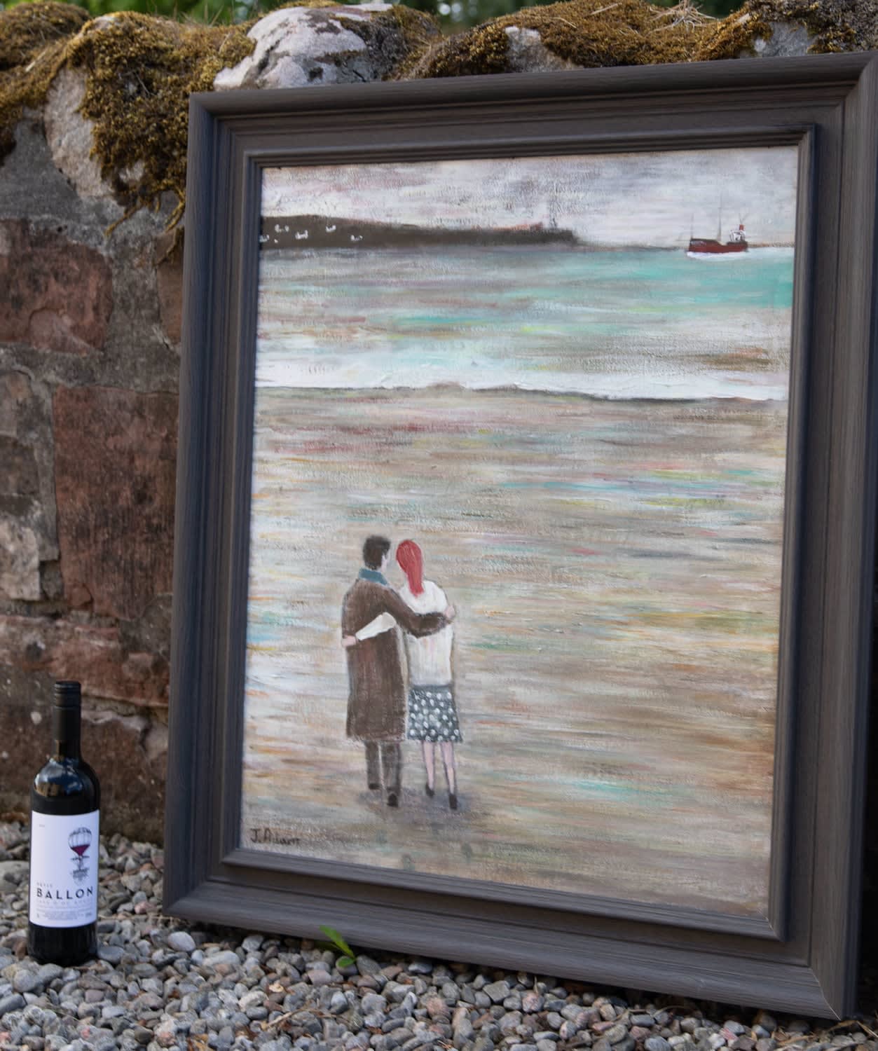 James Newton Adams, Couple on the Beach, 2020