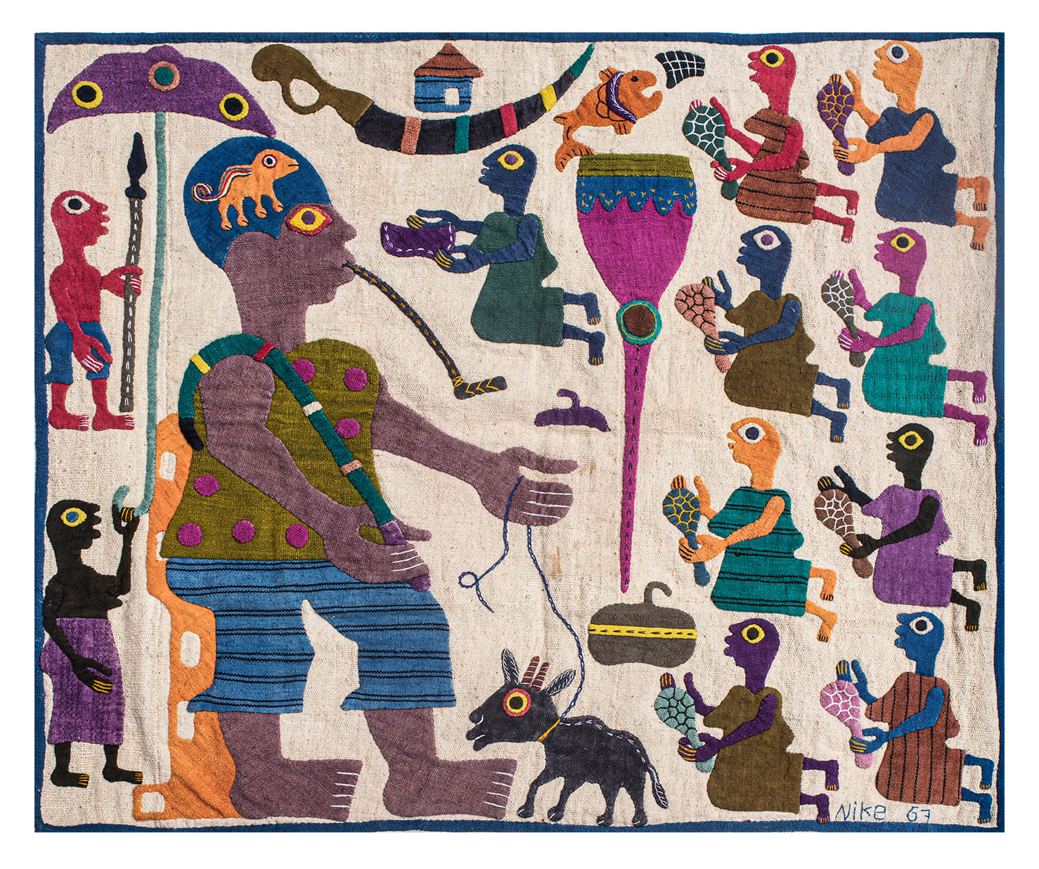 Nike Davies-Okundaye, The story of the hunter , 1967