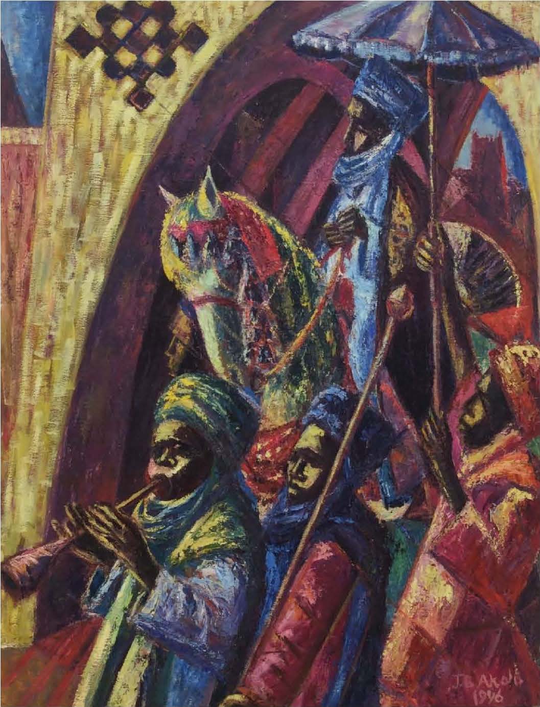 Jimo Akolo, Man on horse, 1996