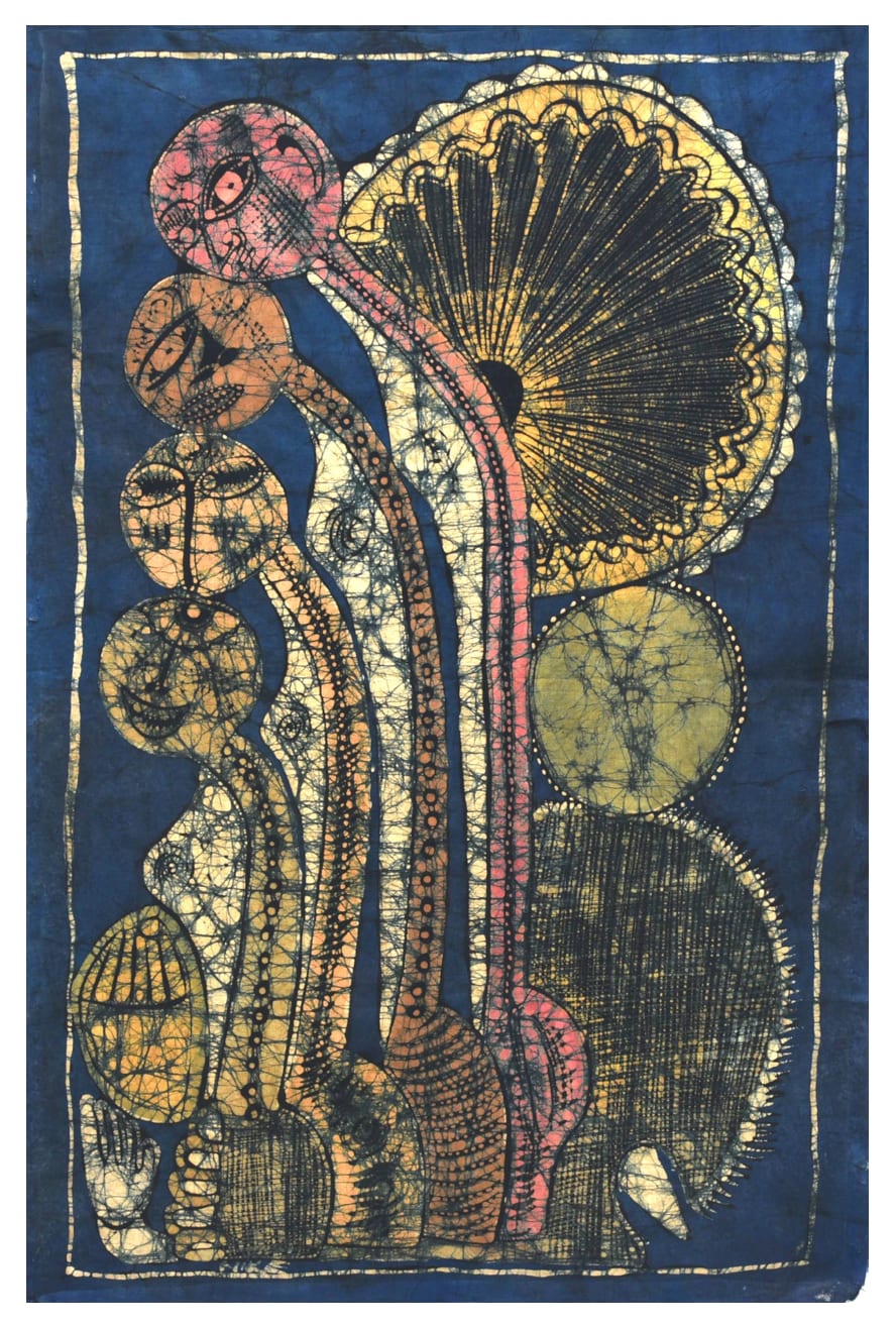 Nike Davies-Okundaye, The Mushroom of Life, 1977