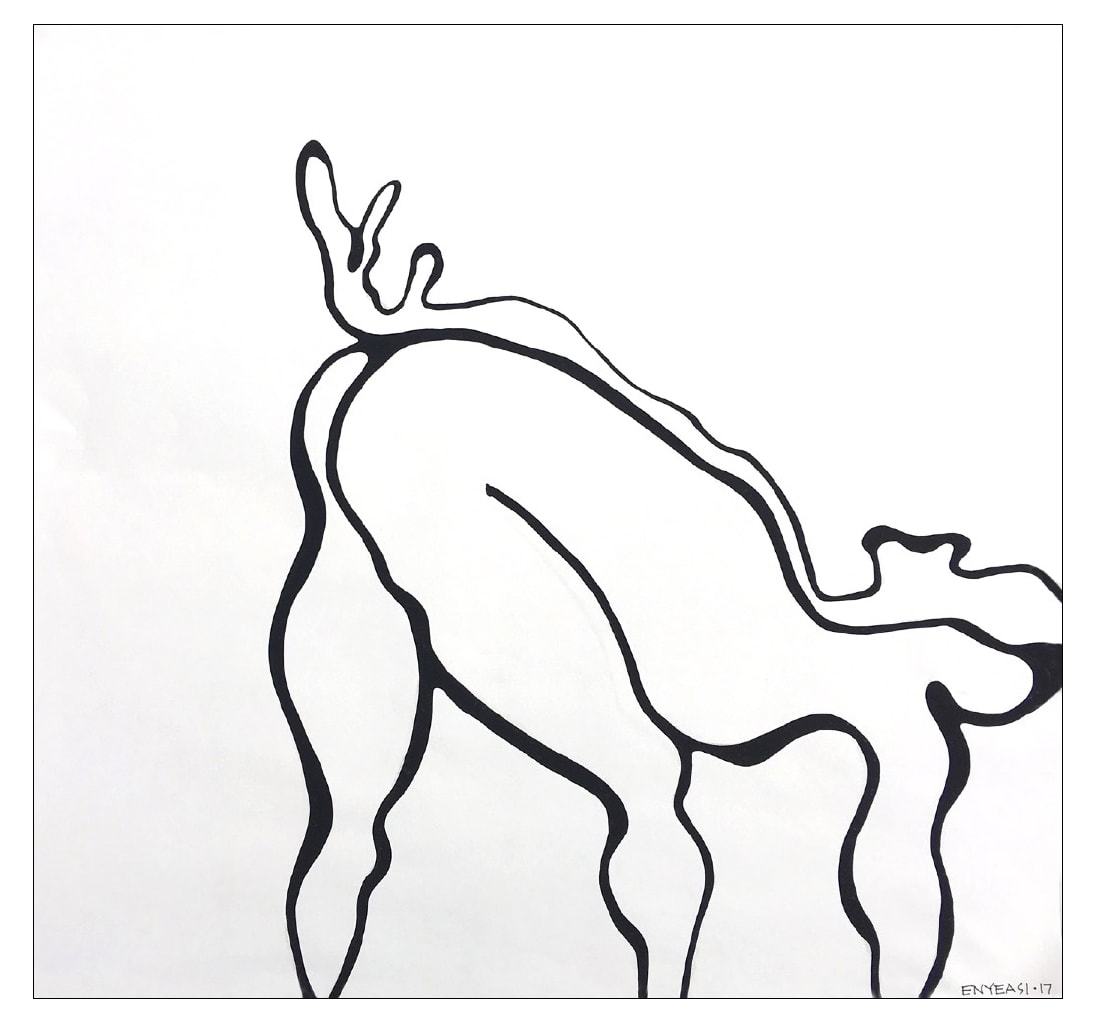 Kadara Enyeasi, Line Drawing: Human Encounters 12, 2017