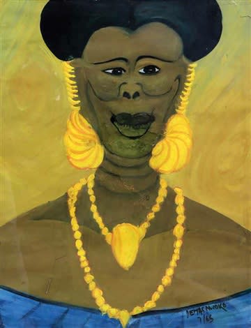 Demas Nwoko, Senegalese woman, 1965