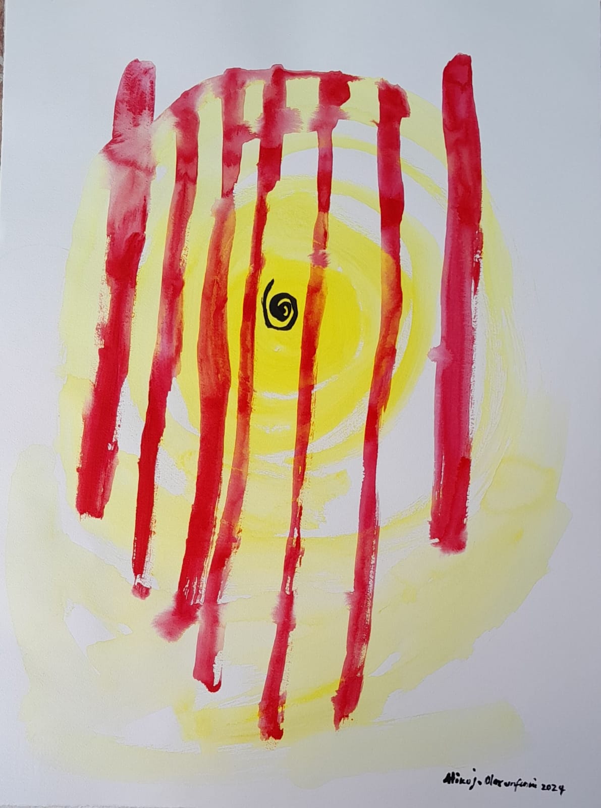 Jelili Atiku, An Elephant’s Child Will Not be A Dwarf, 2024