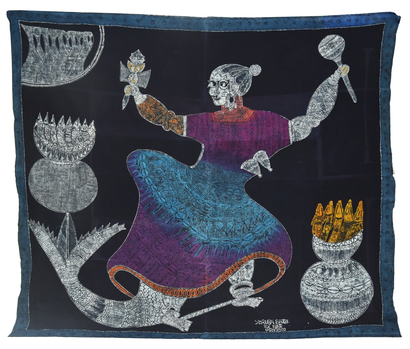Nike Davies-Okundaye, Osun, The Goddess of the River, 1987