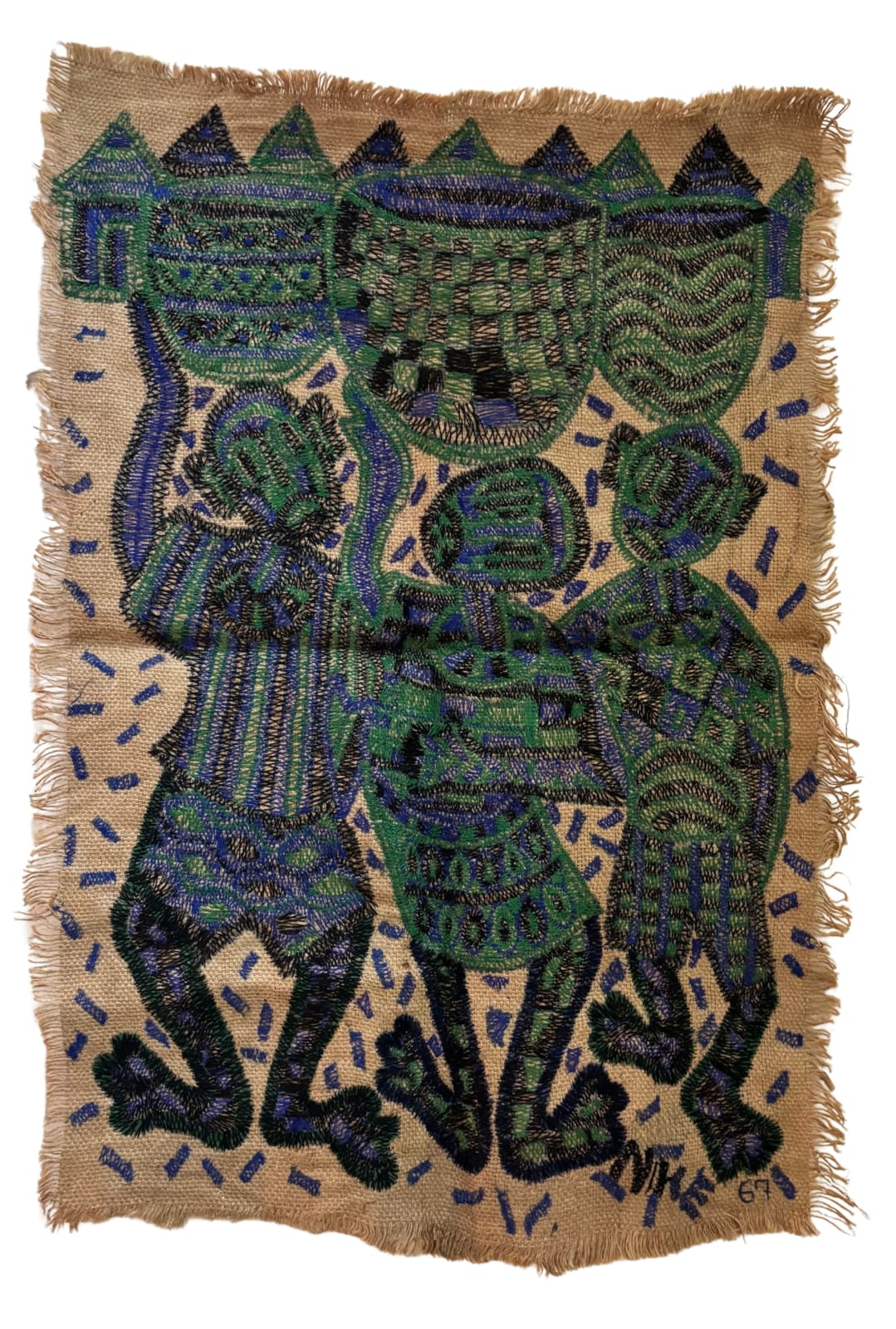 Nike Davies-Okundaye, Going to the market, 1967