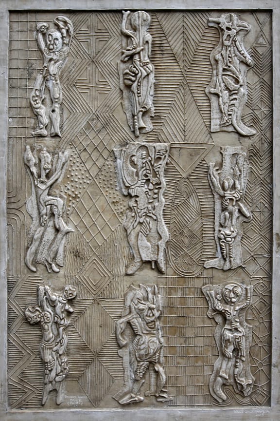 Bruce Onobrakpeya, Udje Ekpevwe (Thanksgiving Dance) , 2015