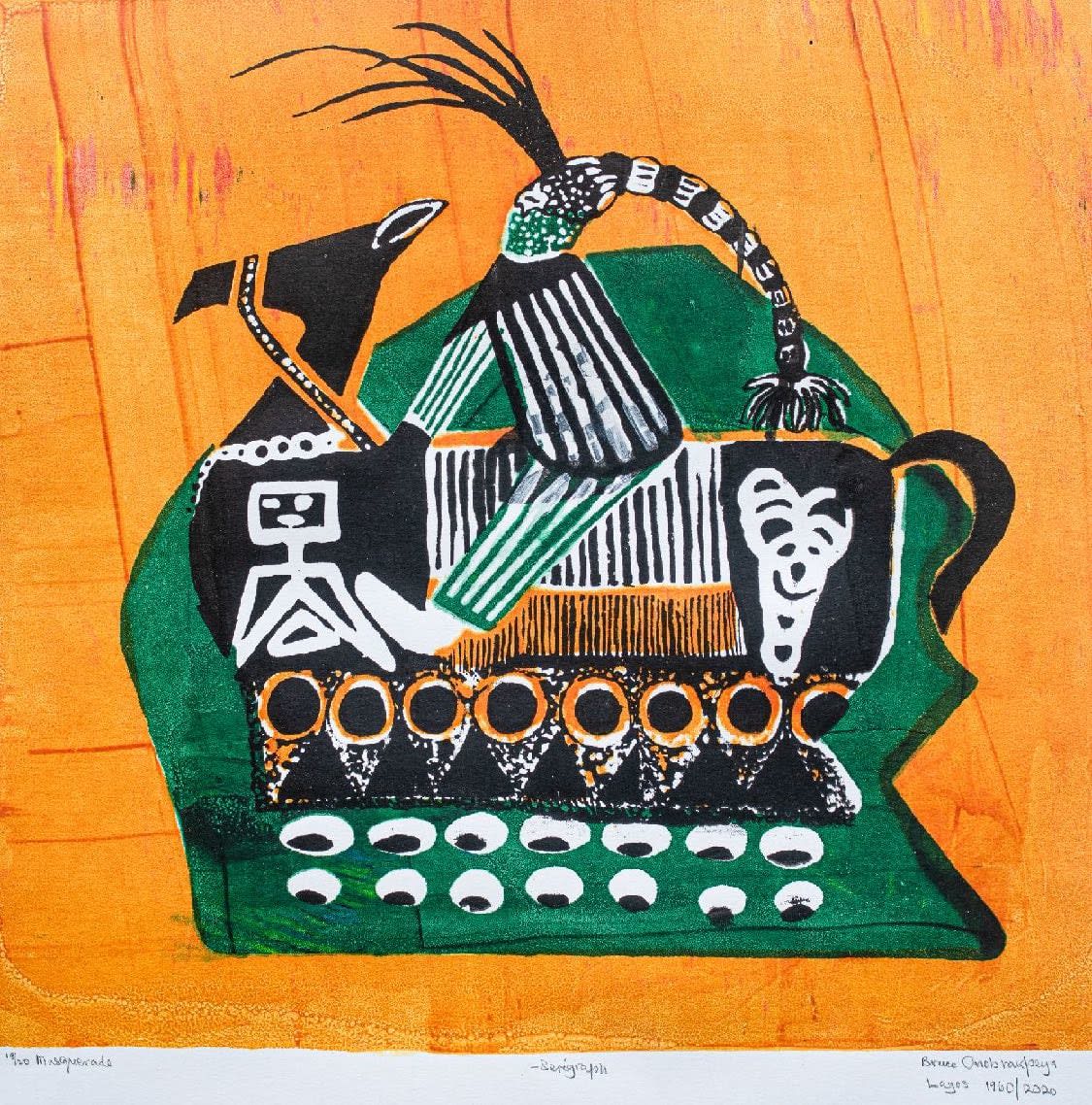 Bruce Onobrakpeya, Masquerade, 1960/2020