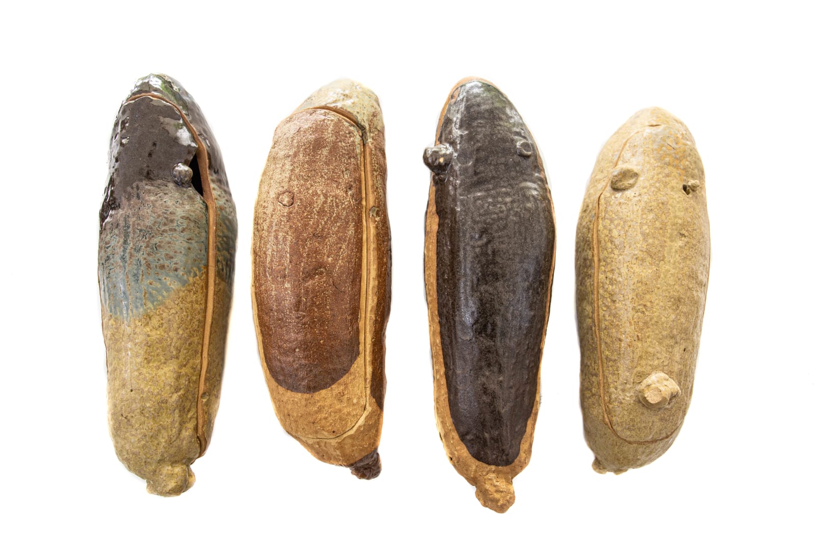 Ozioma Onuzulike, Yam Vessels II (four pieces ensemble), 2019