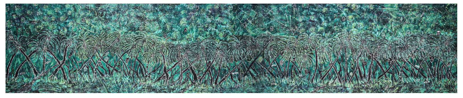 Nike Davies-Okundaye, The Market Square I, 2025