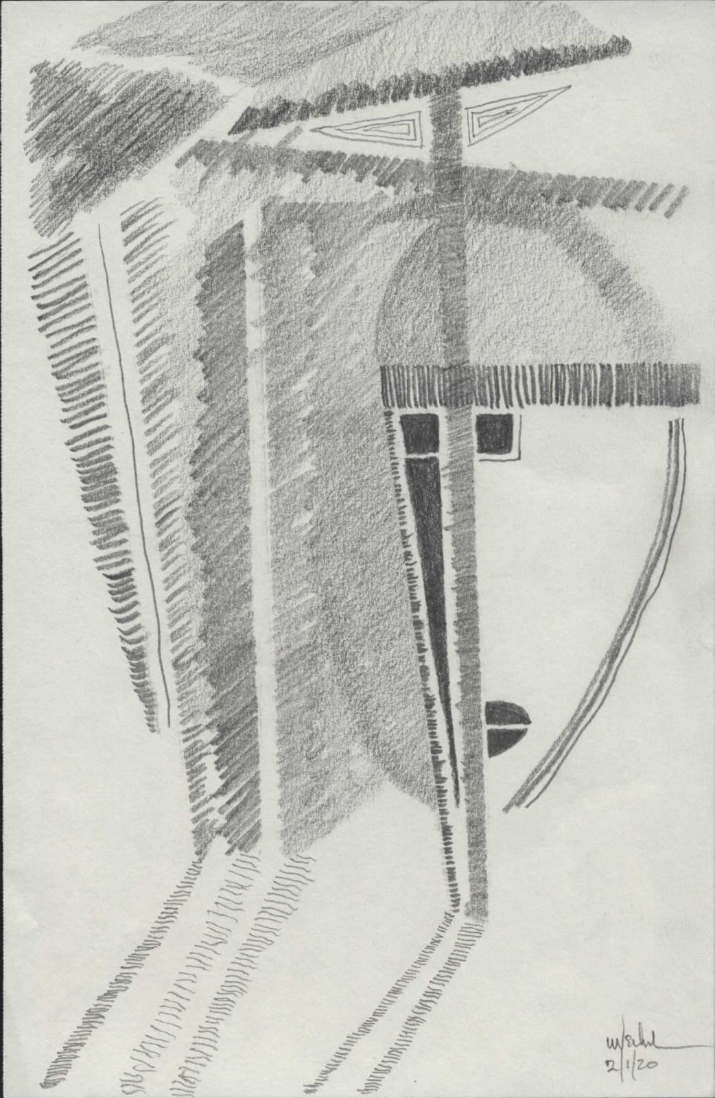 Obiora Udechukwu, Mask IX, 2020