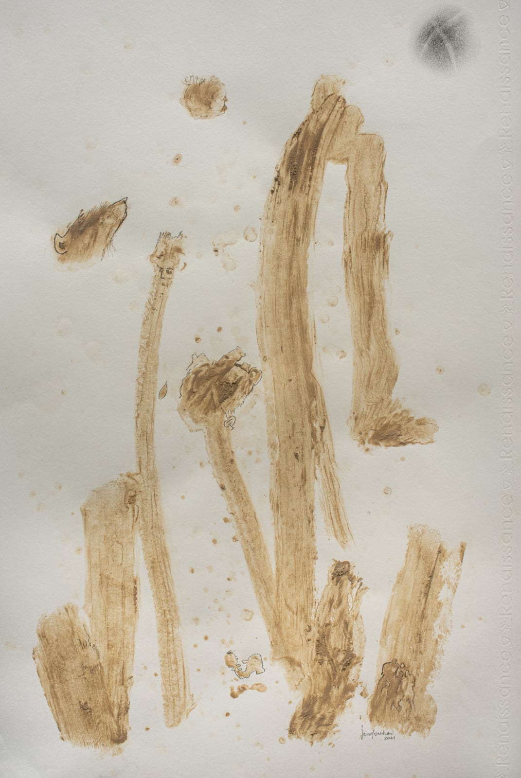 Jerry Buhari, Refugee family and their dog, 2021