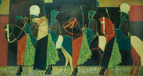 Jimo Akolo, Hausa Procession, 1962
